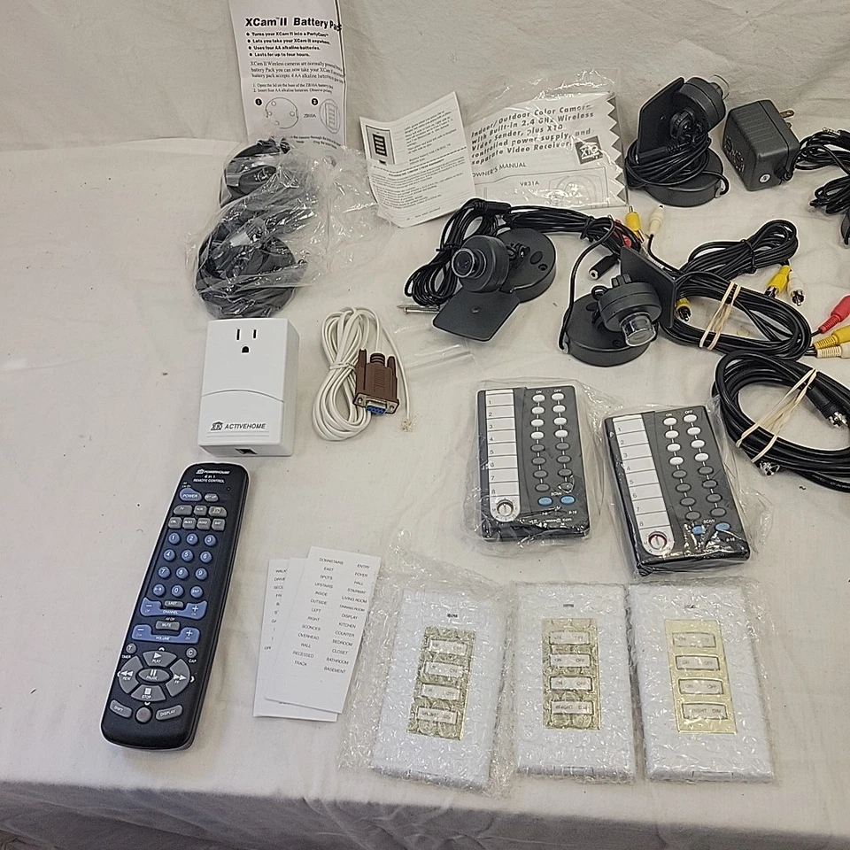 X-10 Powerhouse Home Automation LOT  CM11A VR31A UX23A XC18A XC19A SC21A CAMERAS - Image 2 of 4
