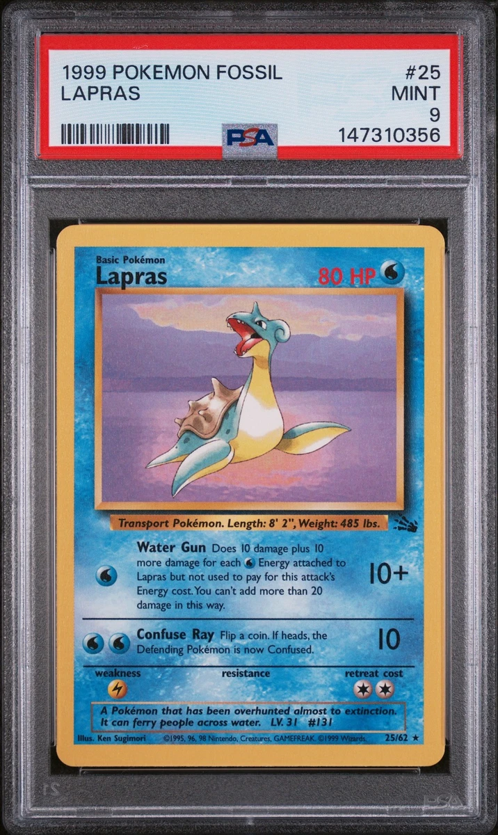 Lapras Pokmon TCG Professional Sports Authenticator (PSA) Grade 9  Individual Trading Card Games for sale | eBay