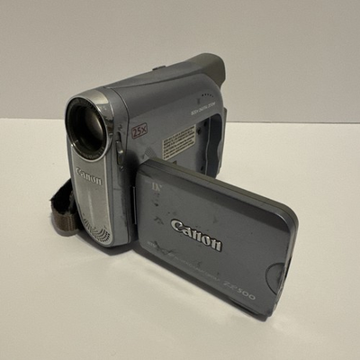 #ad Canon ZR500 Cassette Digital Camcorder Silver Parts Only $3.99