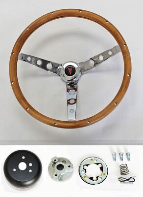 1967 68 Pontiac GTO Firebird LeMans Grant Wood Steering Wheel