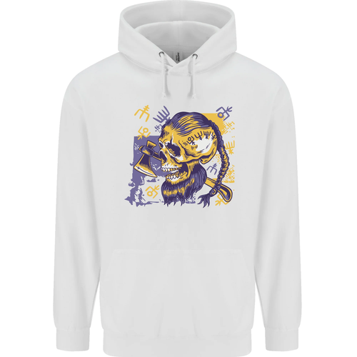 Viking Symbols Skull Childrens Kids Hoodie - Picture 74 of 80
