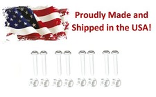 Set of 8 Plastic Toilet Seat Hinge Bolt Screw For Top Mount Toilet Seat Hinges
