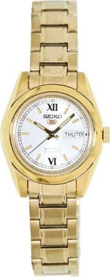 Seiko 5 Automatic 21 Gold Tone Ladies Watch SYMK30J1