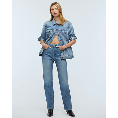 Madewell The 90s Straight Jean Rondell Wash Blue Relaxed High Rise US 28 NWT