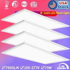 2x4 LED Flat Panel Light,75W 5000K Recessed Edge-Lit Drop Ceiling Troffer Light