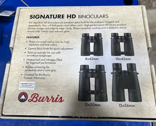 Burris Signature HD 8x42 Green Binoculars 300298 NEW - Picture 2 of 4