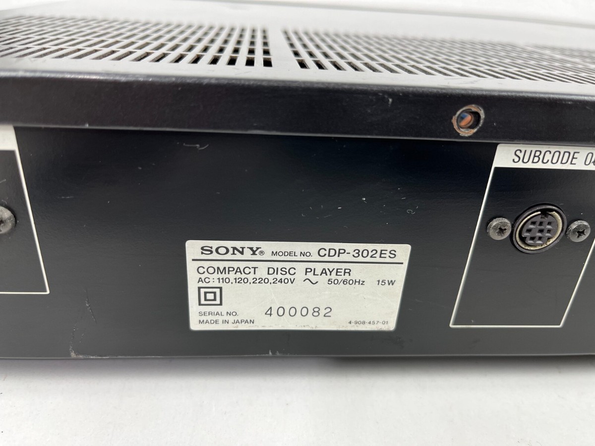 Vintage Sony CDP-302 ES Linear Converter system CD player 1984