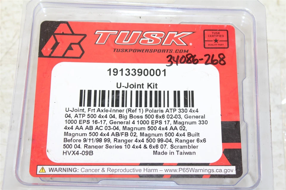 2003 Polaris Sportsman 600 4x4 Tusk Drive Shaft U-Joint Kit 1913390001 - Image 3 of 3