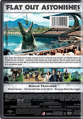 DVD - Action - Jurassic World - Chris Pratt - Bryce Dallas Howard