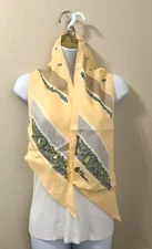 PAOLI Vintage Scarf 7” X 46.50” Acetate Very Good Condition Please Read