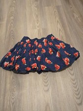 Abercrombie girls blue floral skirt size large