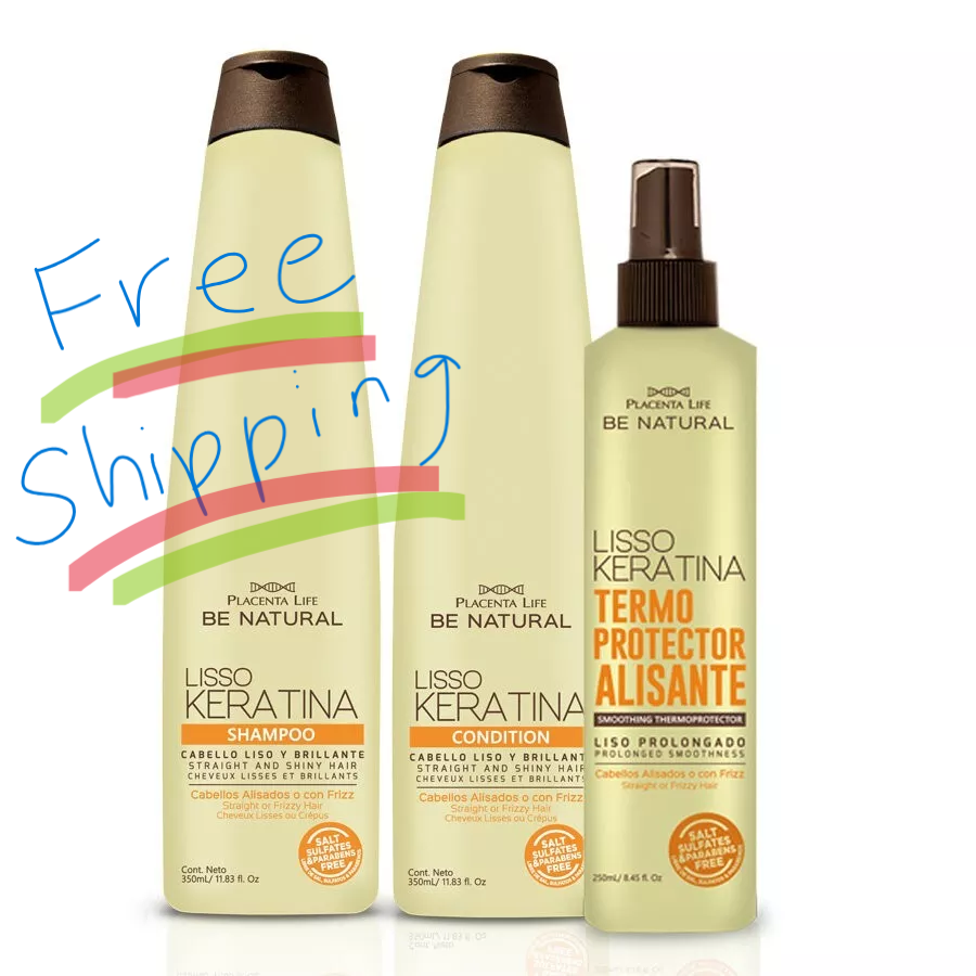 LissoKeratin (3 items) Shampoo+Cond+Termo protector