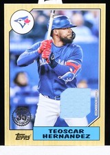 2022 Topps Series 2 Teoscar Hernandez 1987 Relic #87BR-THE Blue Jays