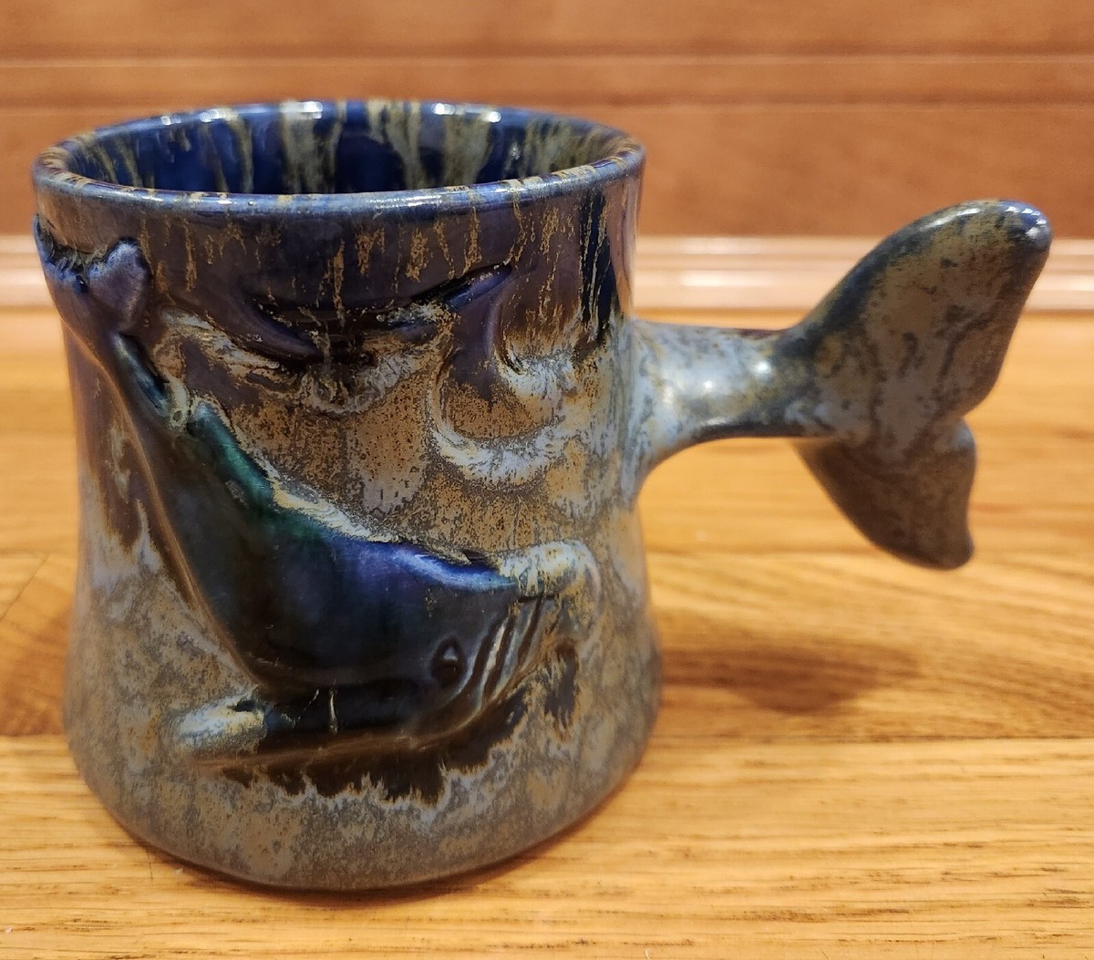 Doug Wylie Pottery, Ronnie's Ceramic Company Handmade Blue Drip