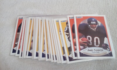 1990 Fleer Football  partial base set #300-399 Pick cards that you need.