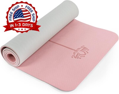 Estera De Yoga TPE Alfombra Antideslizante Colchoneta Tapeta Para Ejercicios NEW