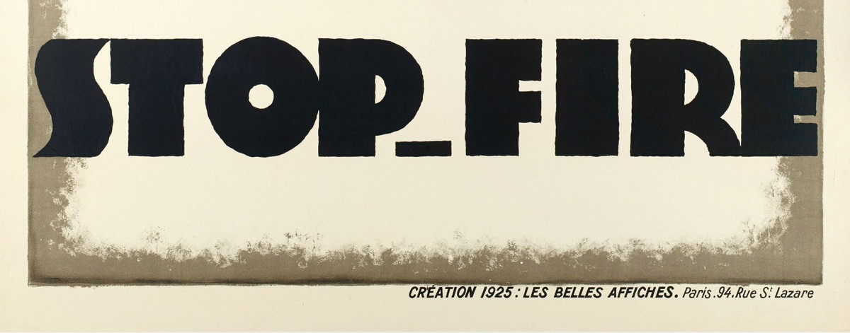 Original Art Deco Poster - Charles Loupot - Stop-Fire