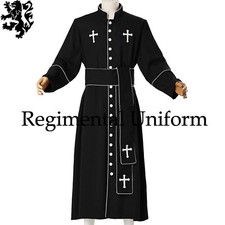 Roman Cassock Orthodox Church Men Clergy Holman Clergy Robe Tropical Black Robe