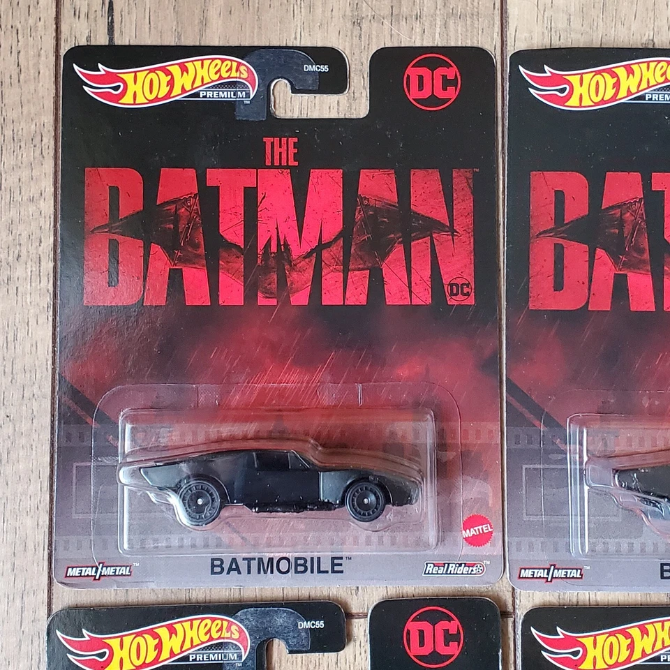 2023 Hot Wheels Premium The Batman Batmobile DC1:64 Scale Lot Of 6 - Image 3 of 4