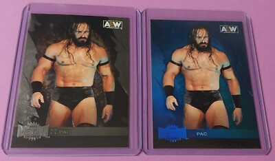 2022 Upper Deck AEW Metal Universe Card Lot PAC Blue Spectrum Skybox #56 WWE