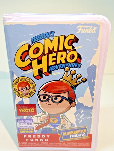 Blockbuster Funko REWIND Freddy Funko Comic Hero Adventures Figure 2023 LE SDCC