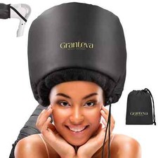 Hooded Hair Dryer w/A Headband Integrated That Reduces Heat Around Ears Nec...