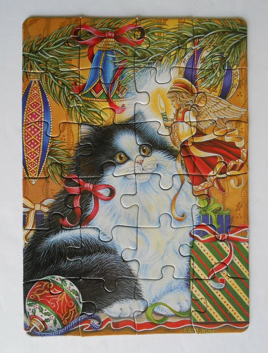 FX SCHMID puzzle 24 piece MINI-Puzzle No 93457 HAPPY HOLIDAYS | eBay