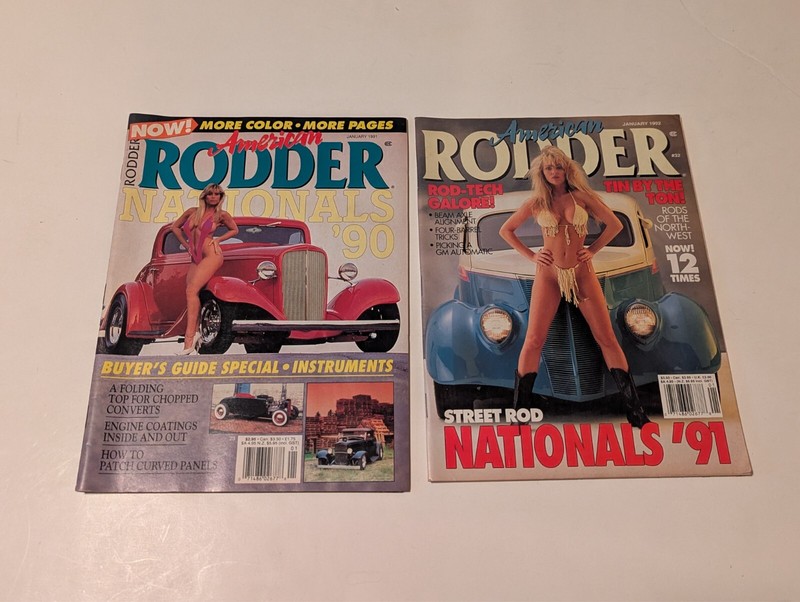 AMERICAN RODDER MAGAZINE LOT - January 1991 & January 1992
