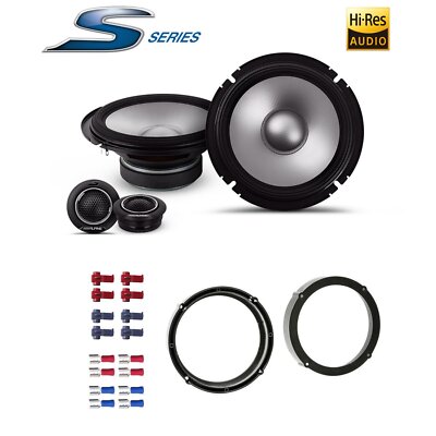 Alpine S2-S65C Auto Lautsprecher 165mm Kompo für VW Volkswagen Polo Facelift