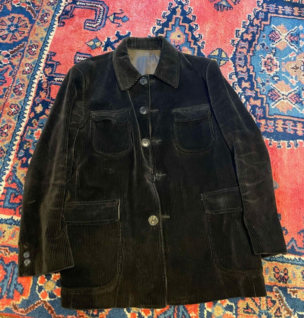 Corduroy Patchwork Hunting Jacket