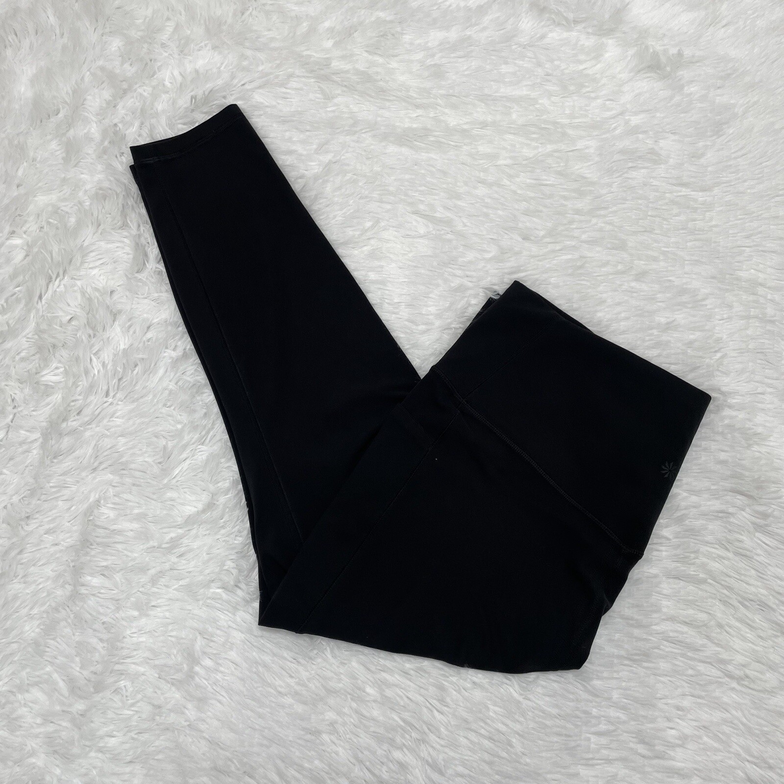 Athleta Salutation Stash Pocket Black Leggings Womens Plus Size 1X Crop Ankle