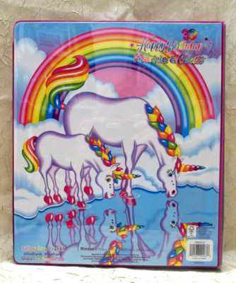 Lisa Frank 3 Ring Binder Happy 30th Birthday Markie & Celeste 2021 Unused