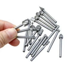 6-20Pc Wood Carving And Engraving Drill Bit Set Milling Cutter Carving Root Tool