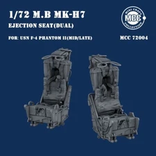 MCC 72004 1/72 MB Mkh7 Eiection Seat for USN F-4 Phanton II Mid/Late (2pcs)