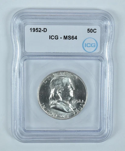 1952-D Franklin Half Dollar MS64 ICG