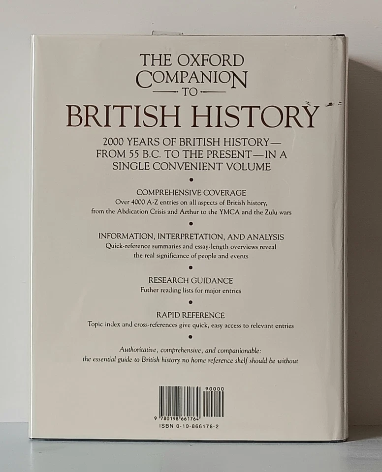 John Cannon: The Oxford Companion to British History (1997) Ex-Library - Image 2 of 4