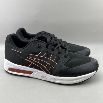 Asics Tiger GelSaga Sou Running Shoes Women Size 10 Black Pink Comfort Sneakers