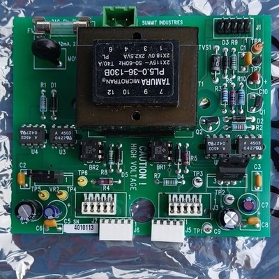 Summit Industries IPM Driver PCB 01780-000 Tamura PL5.0-36-130B FR-4 2x115V
