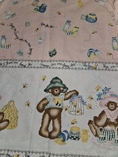 1997 Daisy Kingdom BEARS  BEES BORDER 15421 Past  Present Cotton Fabric 3.5yr