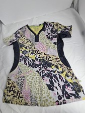 Premiere By Healing Hands Women s Small V Neck Scrub Top Multicolor