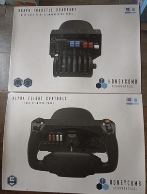 Honeycomb Alpha Flight Controls und Bravo Throttle l NEU l ungeöffnete OVP