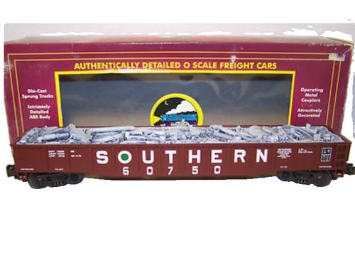 Góndola MTH Premier 20-98004 SOUTHERN con carga basura #60750 escala O 3 rieles Atlas | Condition: New