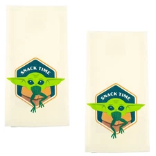 Bioworld Star Wars The Child Snack Time Kitchen Dish Towel 14.5x14.7in 2 Pack