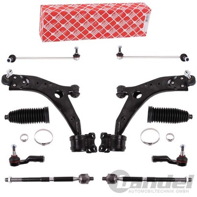 2x FEBI QUERLENKER SPURSTANGE KOPPELSTANGE passend für VORDERACHSE FORD FOCUS 2