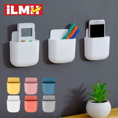 Wall-mounted storage box, mobile phone plug holder, stand rack, remote control s