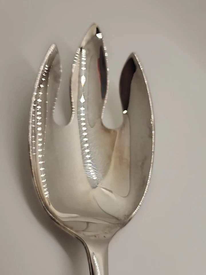 Вилка сервировочная для салата посеребренная грузинская Gerity 13 дюймов - Изображение 4 из 4