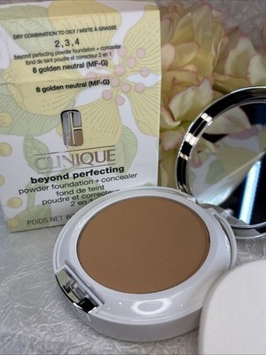Clinique Beyond Perfecting Powder Foundation + Concealer 8 GOLDEN NEUTRAL FS NIB