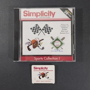 Simplicity Sports Collection 1 Embroidery Memory Card Brother Baby Lock Bernina 