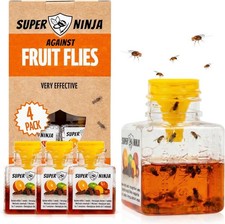 Super Ninja Fruit Fly Trap&nbsp; - Indoor Fruit Fly Killer Safe Home Kitchen