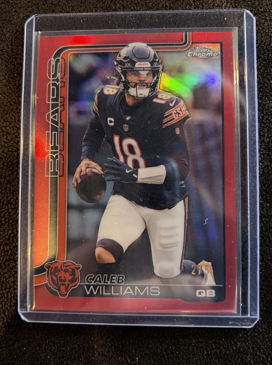2025 Topps Chrome Caleb Williams True Red /5
